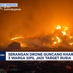 Video: Serangan Drone Hantam Kharkiv Ukraina, 3 Warga Sipil Terluka