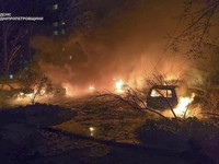 Puluhan Drone Rusia Hancurkan Pusat Kota Ukraina