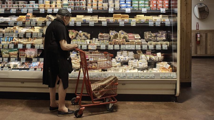 Ilustrasi supermarket di Amerika Serikat. (AP Photo/Andres Kudacki)