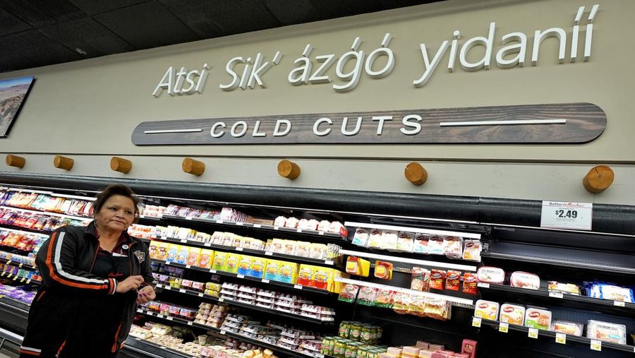 Ilustrasi supermarket di Amerika Serikat. (AP Photo/Matt York)