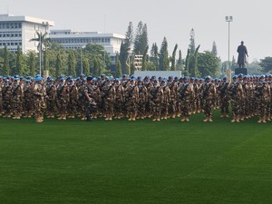 Panglima TNI Lepas 1.090 Prajurit untuk Misi Perdamaian di Lebanon
