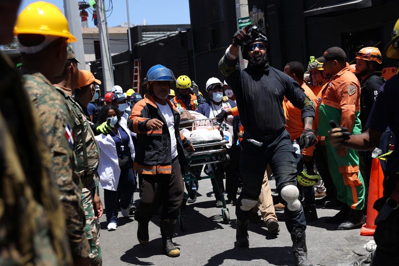 Pemandangan drone menunjukkan lokasi klub malam Jet Set yang runtuh di Santo Domingo, Republik Dominika, 8 April 2025. Pemandangan drone menunjukkan lokasi klub malam Jet Set yang runtuh di Santo Domingo, Republik Dominika, 8 April 2025. (REUTERS/Erika Santelices)