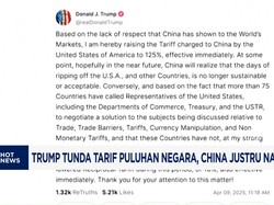 Video: Trump Tunda Tarif Puluhan Negara-China Larang Kerja Gila-Gilaan