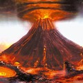 Ilustrasi letusan Gunung Tambora, Nusa Tenggara Barat. (Dok. Listverse via Detikcom)