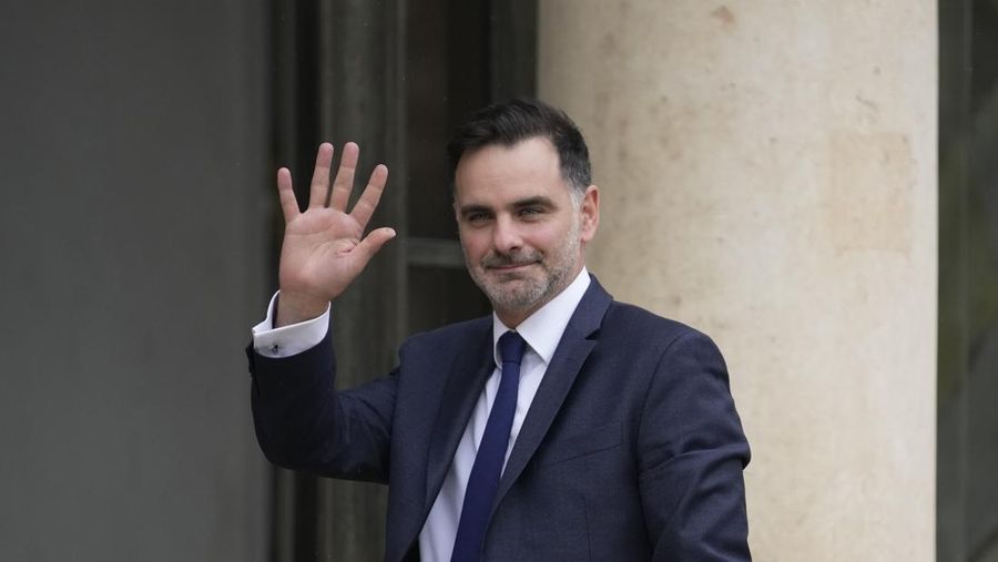 Laurent Saint-Martin. (AP Photo/Christophe Ena)