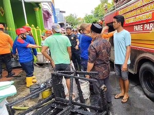 Ruko Laundry di Parepare Kebakaran, Diduga Akibat Korsleting Listrik