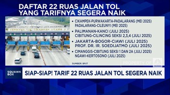 Video: Perhatian! Tarif 22 Ruas Jalan Tol Bakal Segera Naik