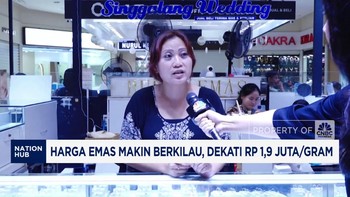 Video: Harga Emas Makin Berkilau, Dekati Rp 1,9 Juta/Gram