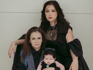 Gaya Jessica Iskandar Pemotretan 3 Generasi, Baby Hagia Bak Boneka Hidup