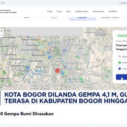 Video: Kota Bogor Gempa 4,1 M, Terasa di Kabupaten Bogor Hingga Depok