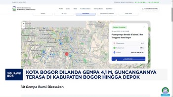 Video: Kota Bogor Gempa 4,1 M, Terasa di Kabupaten Bogor Hingga Depok