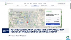 Video: Kota Bogor Gempa 4,1 M, Terasa di Kabupaten Bogor Hingga Depok