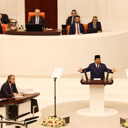 Prabowo Minta Erdogan Libatkan RI di Proyek Jet Tempur 5.0 Turki