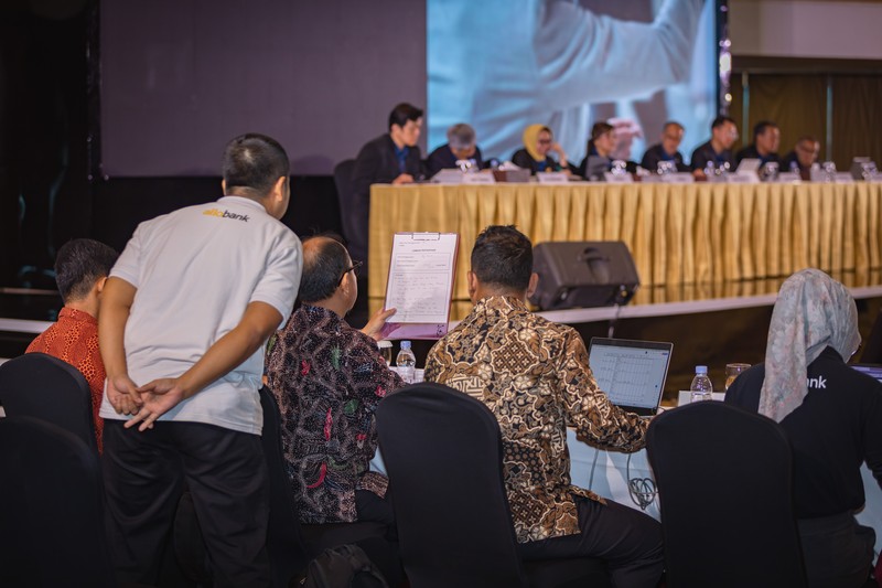 PT Allo Bank Indonesia Tbk (Allo Bank) menyelenggarakan Rapat Umum Pemegang Saham Tahunan (RUPST) 2025 di Menara Bank Mega (MBM), Jakarta, Kamis (10/4/2025). (Istimewa) PT Allo Bank Indonesia Tbk (Allo Bank) menyelenggarakan Rapat Umum Pemegang Saham Tahunan (RUPST) 2025 di Menara Bank Mega (MBM), Jakarta, Kamis (10/4/2025). (Istimewa)