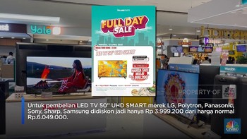 Surprise! Hari Ini di Transmart TV LED Diskon Gede