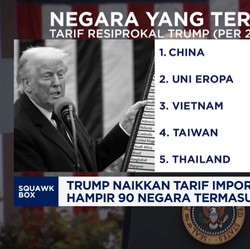 Video: Efek Trump Naikkan Tarif Impor Ke Hampir 90 Negara Termasuk RI