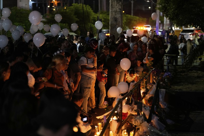 Dominican Republic Roof Collapse An aerial view of the Jet Set nightclub days after its roof collapsed, killing more than 200 people, in Santo Domingo, Dominican Republic, Friday, April 11, 2025. (AP Photo/Matias Delacroix)