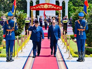 Kunjungi Istana Al Ittihadiya Mesir, Prabowo Disambut Upacara Kenegaraan