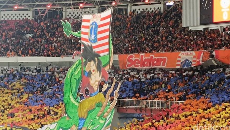 Suporter laga Persija Jakarta vs Persebaya. Dok Detikcom