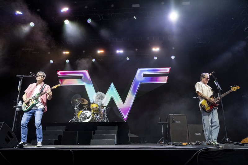 Billie Joe Armstrong of Green Day performs during the first weekend of the Coachella Valley Music and Arts Festival at the Empire Polo Club on Saturday, April 12, 2025, in Indio, Calif. (Photo by Amy Harris/Invision/AP)