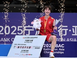 China Rebut 2 Titel Kejuaraan Bulutangkis Asia 2025