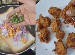 Nyeleneh! Gorengan dari Roti Tawar Rebus Bumbu Bawang dan Cabai