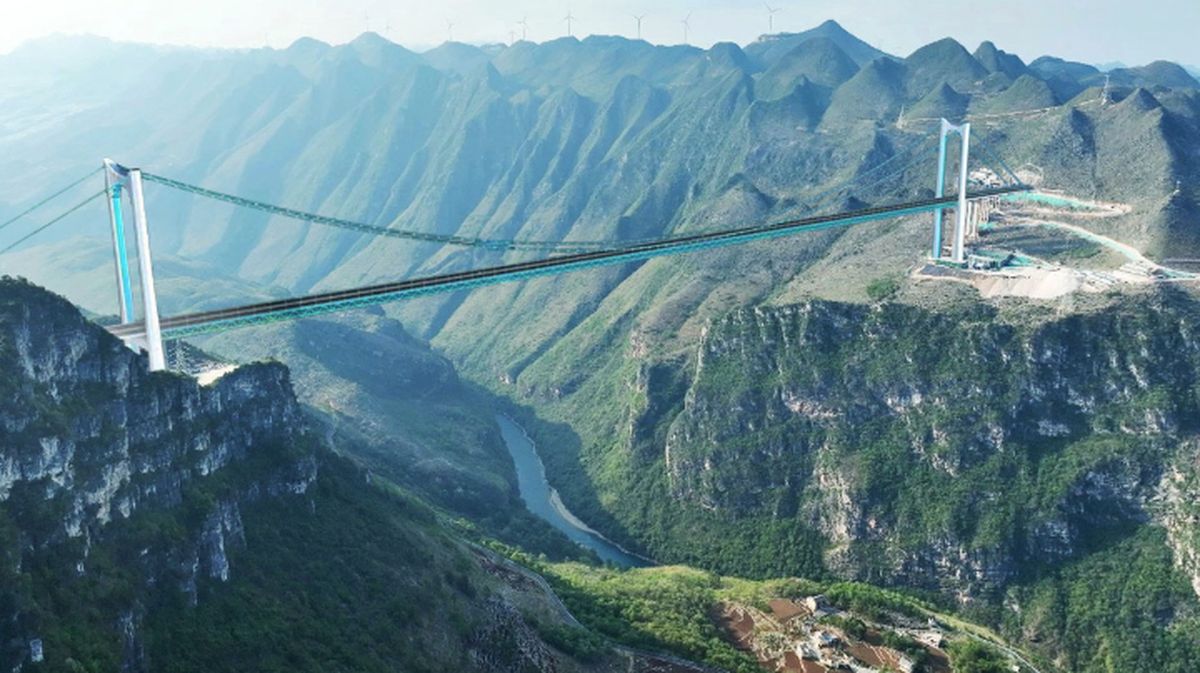 China Bangun Jembatan Tertinggi Dunia, Trip 1 Jam Jadi 1 Menit