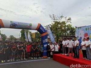 Ribuan Peserta Ikuti Karhutla Fun Run Polres Inhu, Wisata Sejarah Jadi Daya Tarik