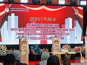 KPU Bikin Debat Coblosan Ulang Gorontalo Utara, Tak Ada Calon yang Hadir