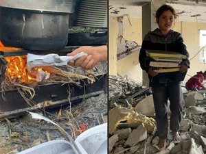 Buku yang Jadi Sumber Ilmu Warga Gaza, Kini Dibakar untuk Bahan Bakar Masak