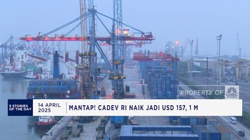 Video: Cadev RI Naik Jadi USD 157, 1M - AS Keluarkan Tarif Dagang Baru