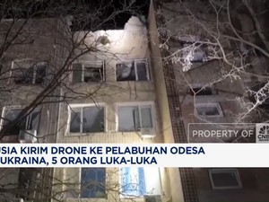 Video: Rusia Kirim Drone ke Pelabuhan Odesa di Ukraina