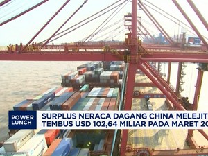 Video: Surplus Neraca Dagang China Melejit Tembus USD 102,64 Miliar