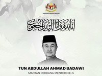 Berita Duka! Mantan PM Malaysia Abdullah Ahmad Badawi Meninggal Dunia
