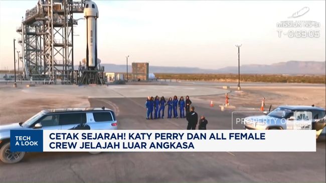Video:Cetak Sejarah! Katy Perry dan All Female Crew Jelajah Luar Angkasa