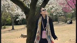 8 Gaya Mewah Ayu Ting Ting Selama Liburan di Korea, Pakai 3 Tas Hermes