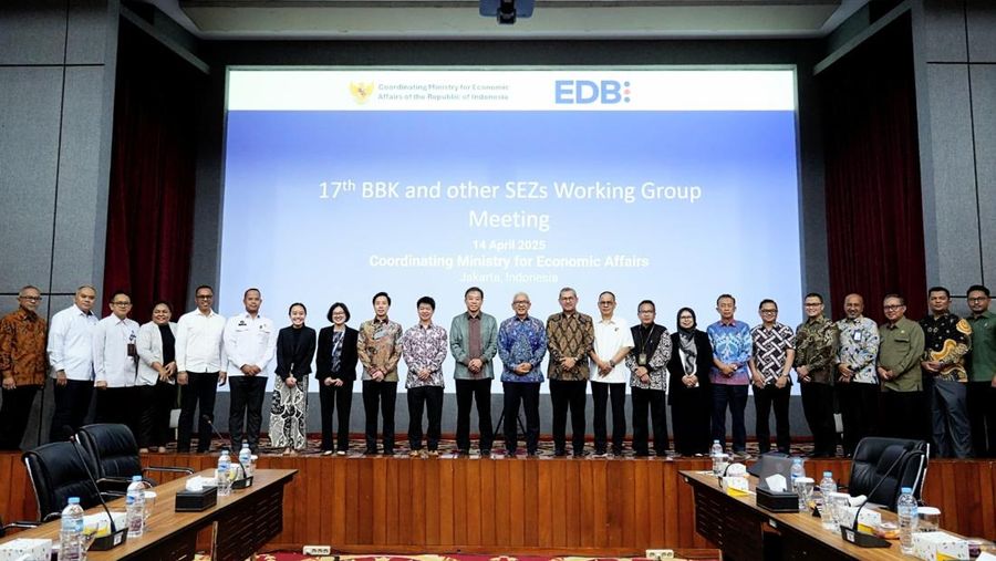 Forum 17th Co-Chairs Meeting of Working Group on Batam-Bintan-Karimun (BBK) and Other SEZs in Indonesia pada Senin (14/04) di Kantor Kemenko Perekonomian, Jakarta. (Dok. Kemenko Perekonomian)