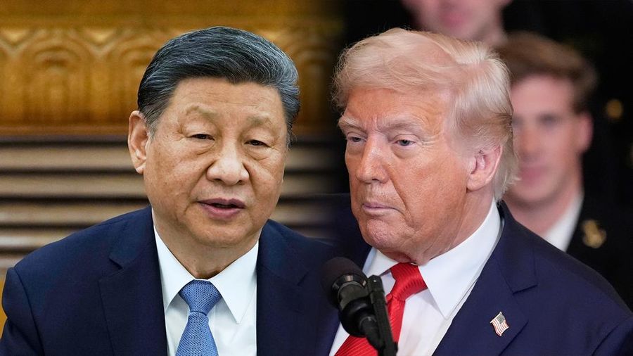 Foto kolase Xi Jinping dan Donald Trump. (AP Photo)