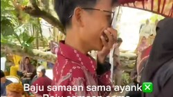 Viral Bikin Ngakak, Pria Kondangan Pakai Baju Sama dengan Petugas Katering