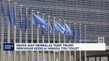 Video: Eropa Siap Balas Tarif Trump, Incar Kedelai Hingga Tisu Toilet