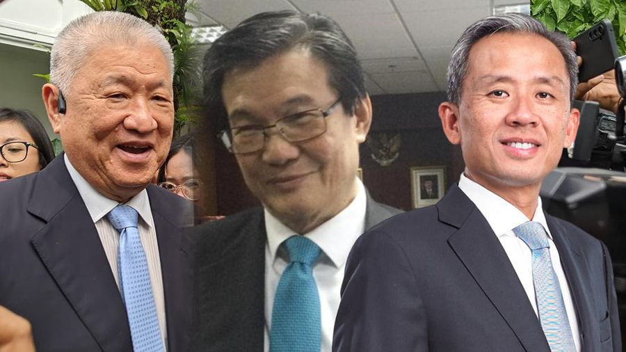 Foto kolase Aguan, Prajogo Pangestu, dan Lawrence Barki. (CNBC Indonesia)