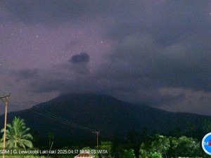 Gunung Lewotobi Laki-laki Kembali Erupsi, Tinggi Kolom Abu 700 Meter