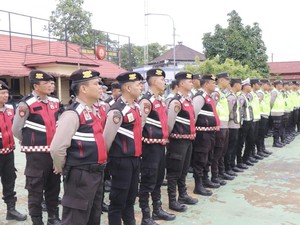 Ratusan Personel Polres Gabungan Amankan Pilkada Empat Lawang