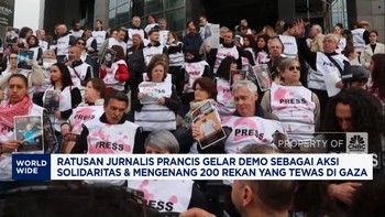 Video: Ratusan Jurnalis Prancis Demo, Kenang Rekan Yang Tewas di Gaza