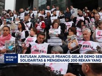 Video: Ratusan Jurnalis Prancis Demo, Kenang Rekan Yang Tewas di Gaza