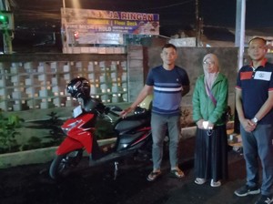 Bisa-bisanya Maling di Semarang Kabur tapi Motornya Malah Ditinggal