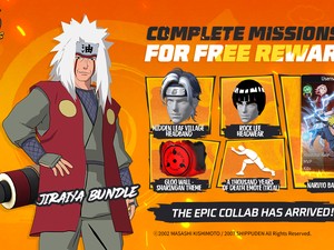 Kolaborasi Epik Free Fire x Naruto Shippuden Hadirkan Skin Jiraiya