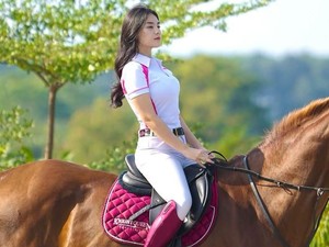 Lunna Stevannya Jadi Model Usai Sukses Turunkan Berat Badan Berkat Berkuda