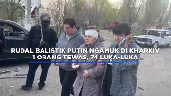 Rudal Balistik Putin Ngamuk di Kharkiv, 1 Orang Tewas, 74 Luka-luka