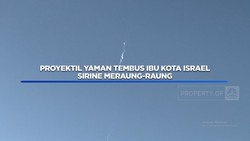 VIdeo: Proyektil Yaman Tembus Ibu Kota Israel, Sirine Meraung-Raung